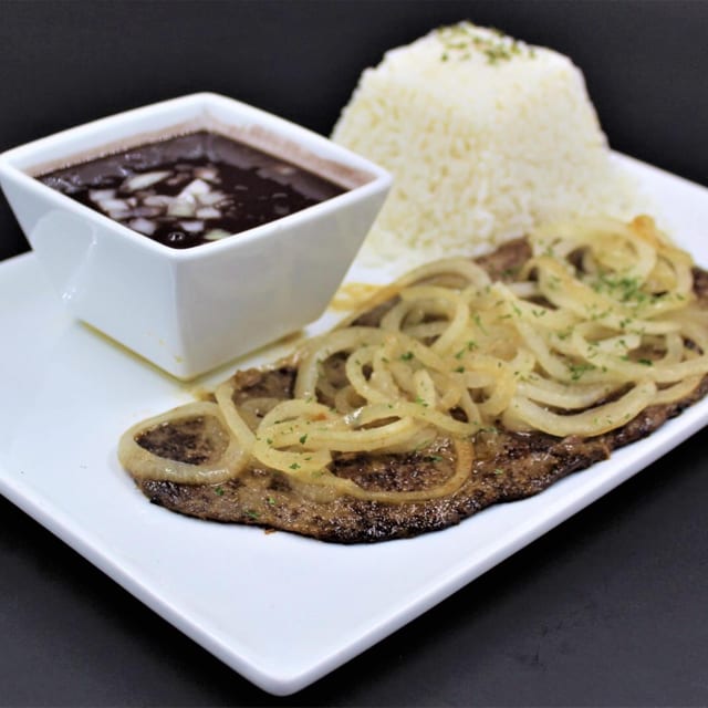 Lunch Palomilla Steak.